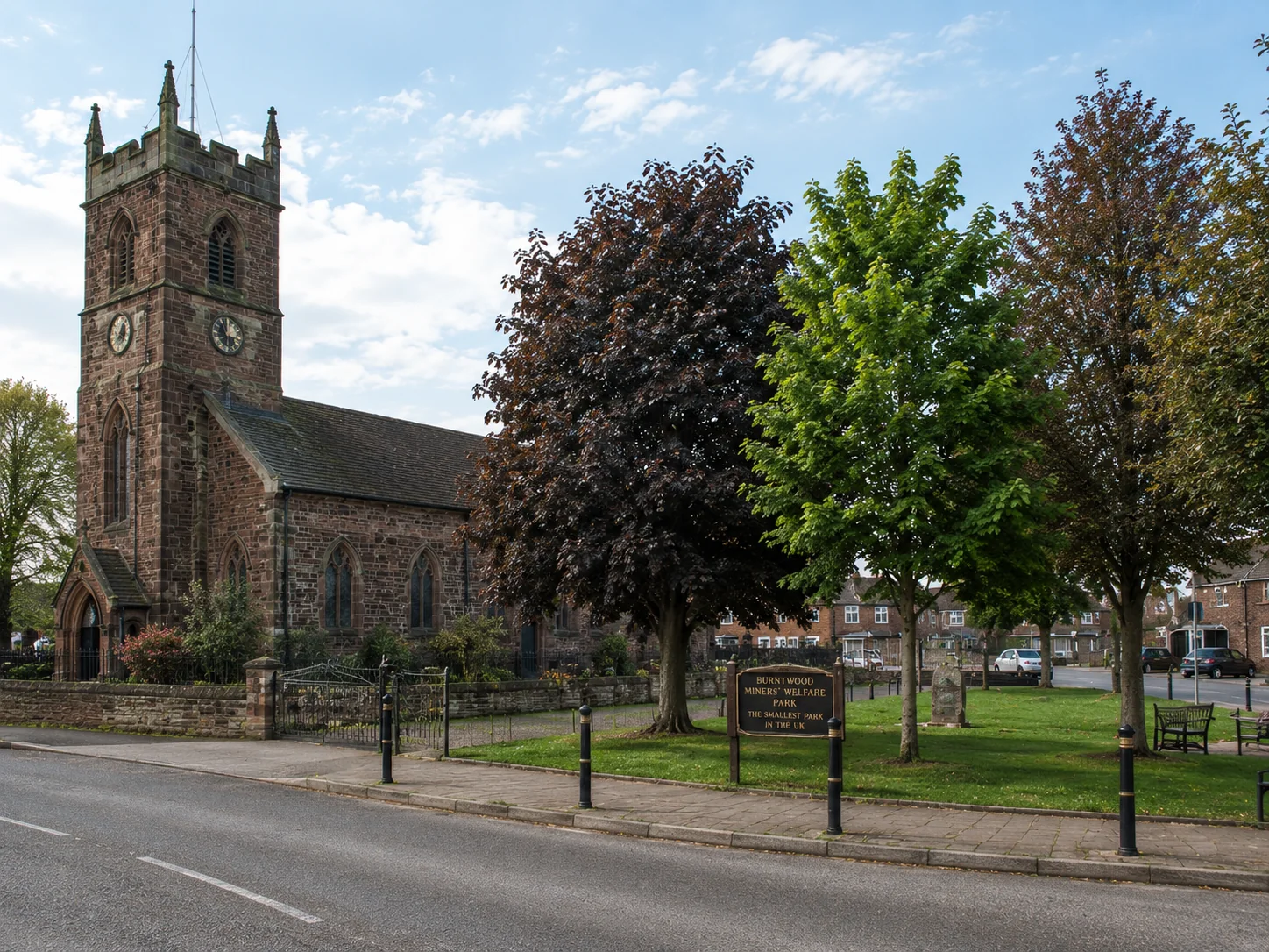 Christ Church Burntwood beside Prince’s Park